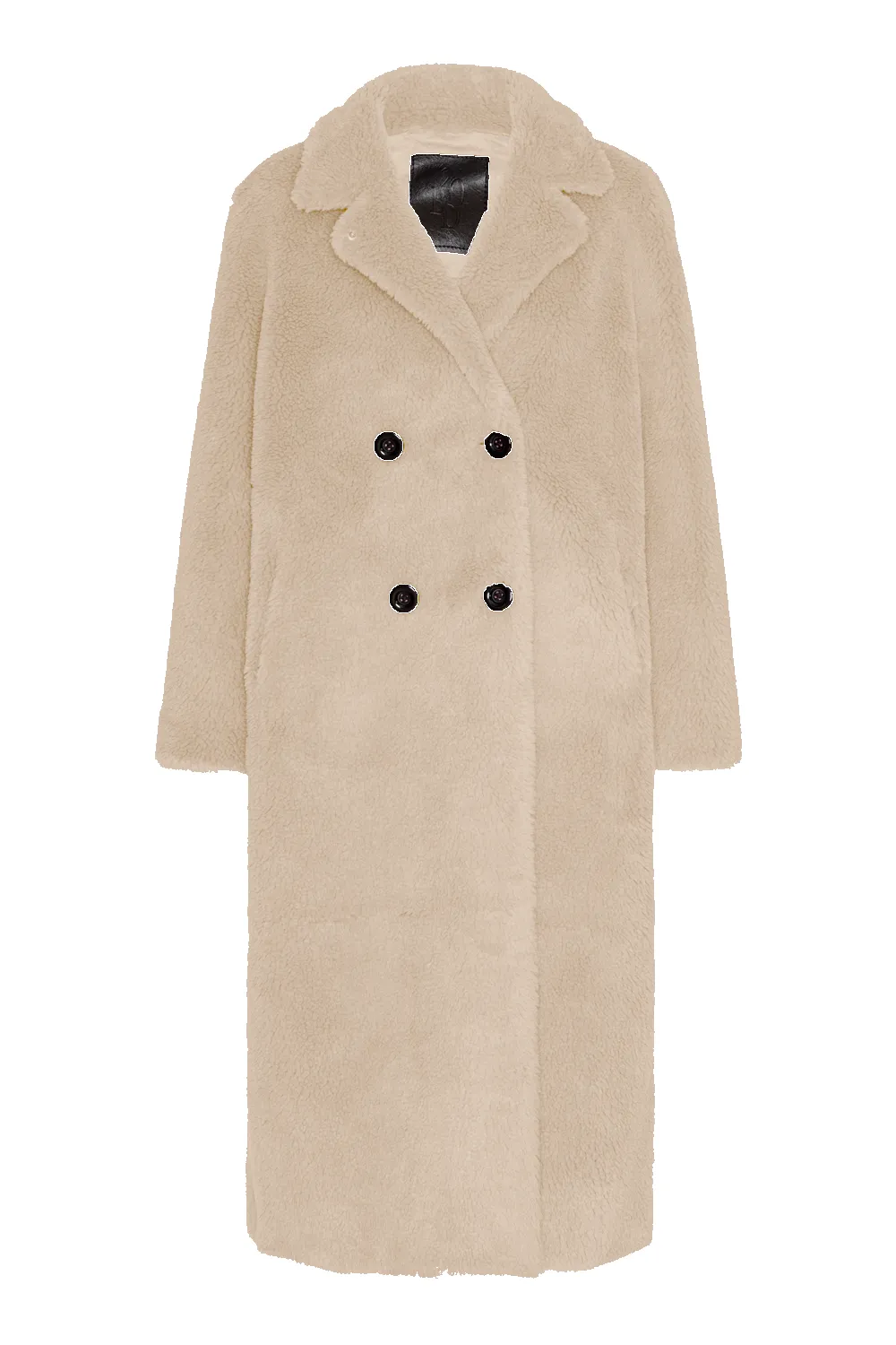 Fiona Long Coat Without Fur Beige sold by Americandreams