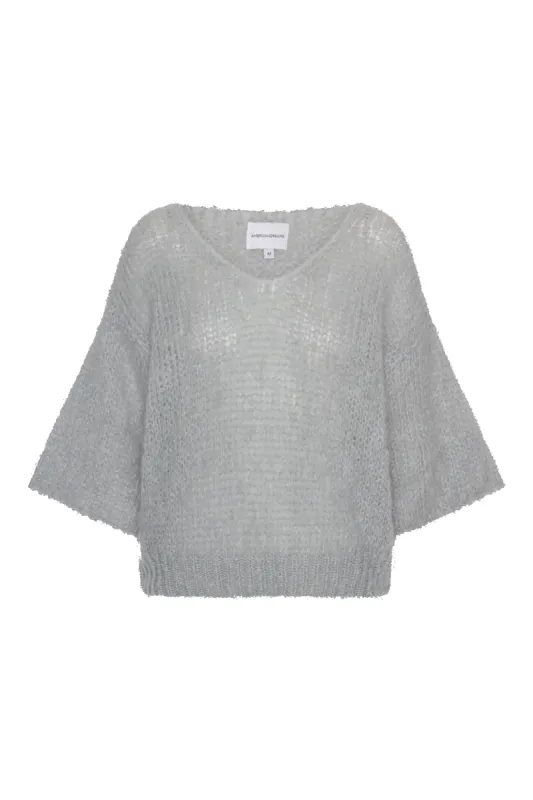 Miranda Shortsleeve Pullover Light Grey sold by Americandreams