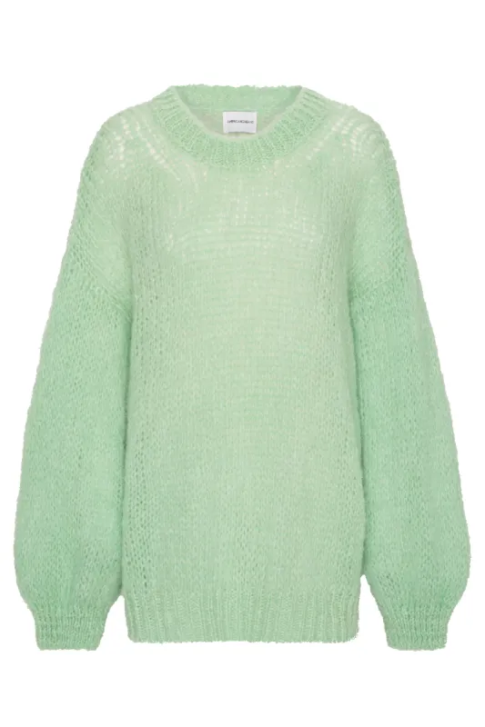 Pepper Round Neck Pullover Mint Green sold by Americandreams