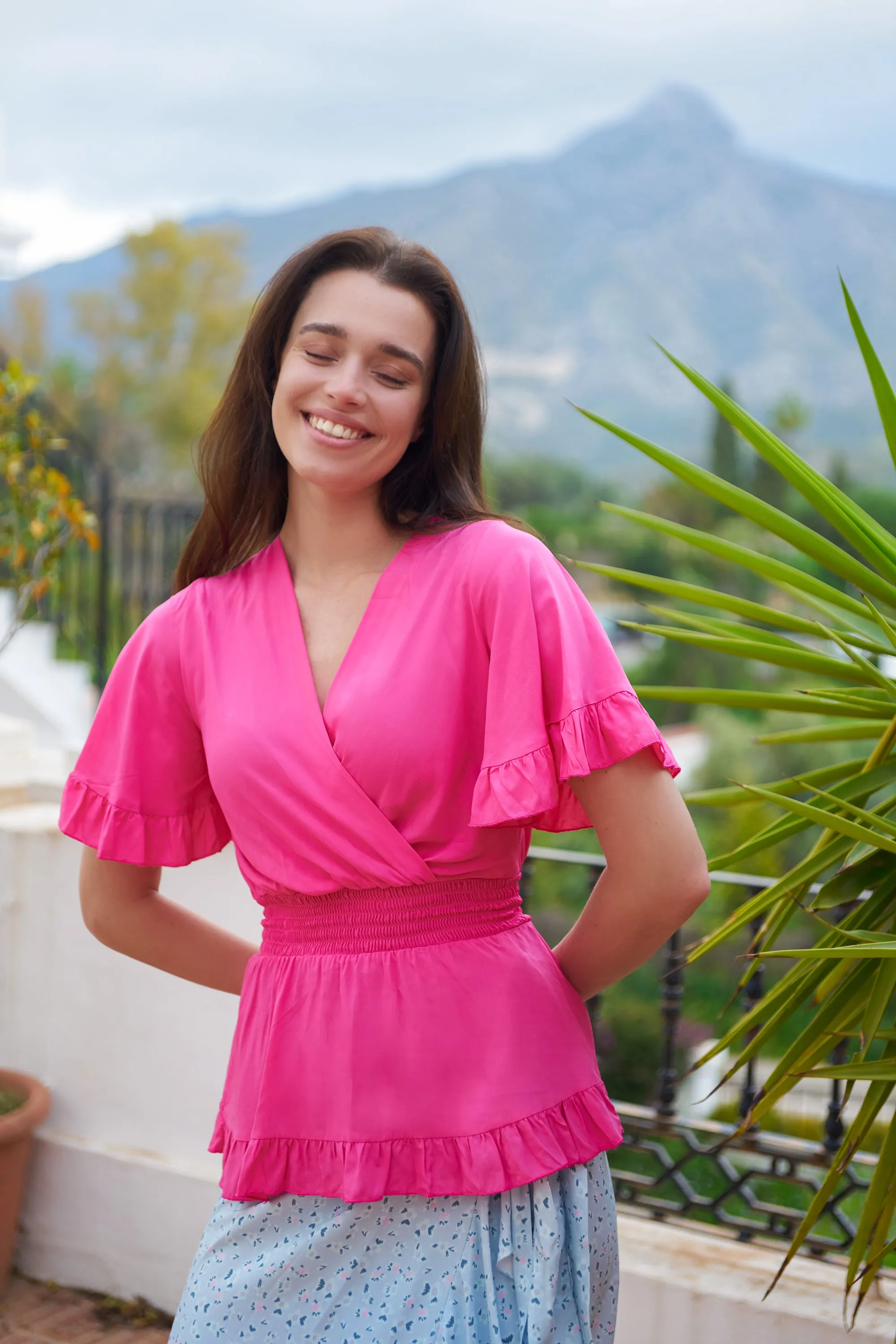 Rosa Top Solid Pink sold by Americandreams product image thumbnail 2