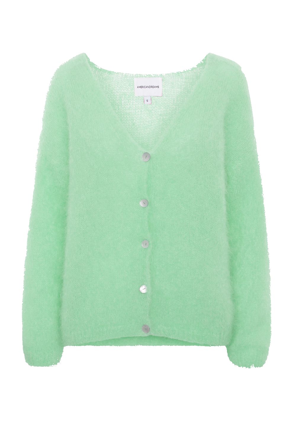Cornelia LS Cardigan Mint Green sold by American Dream