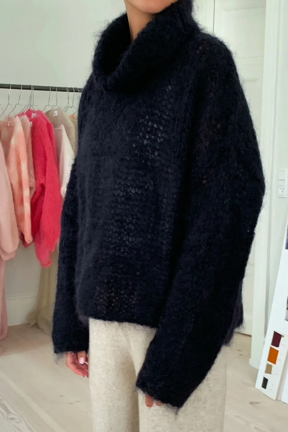 Livia LS Roll Neck Pullover Black sold by American Dream product image thumbnail 2