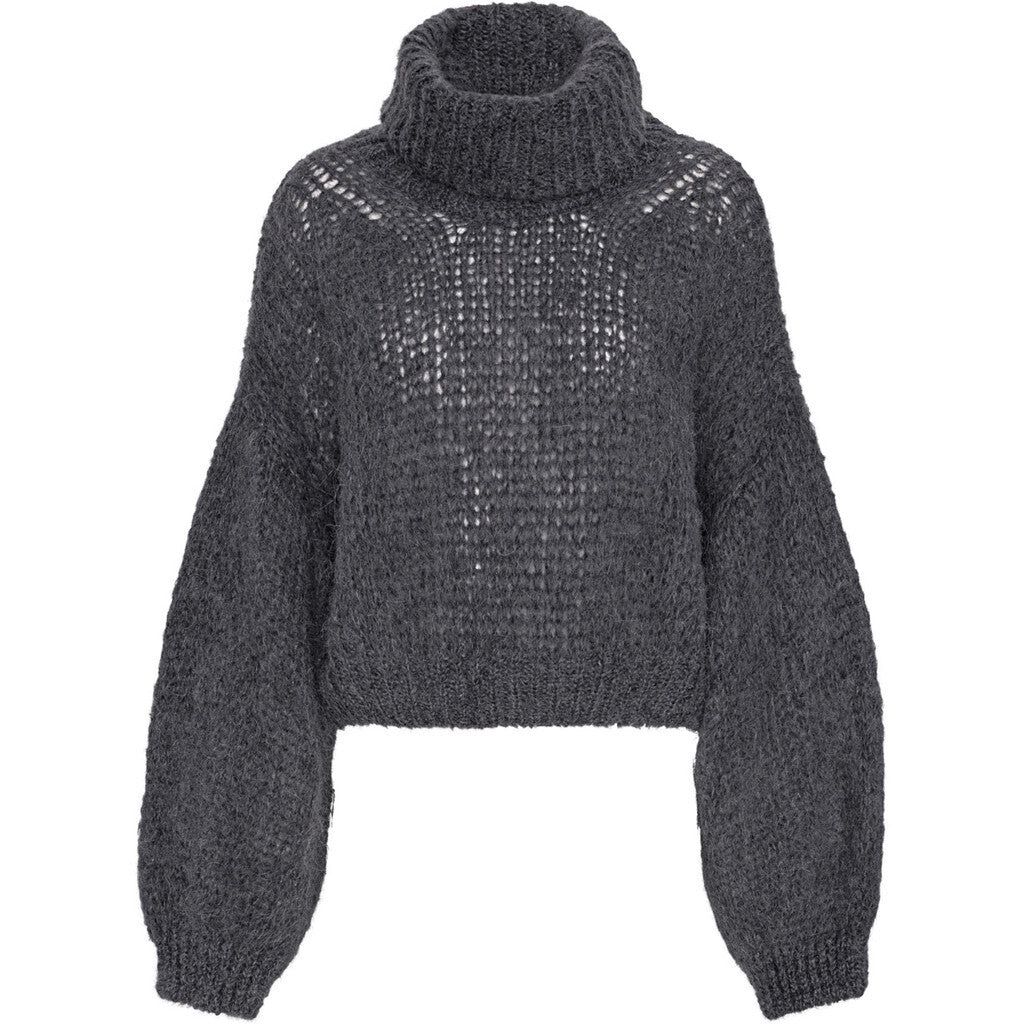 Pepper Roll Neck Cropped - Graphite sold by American Dream