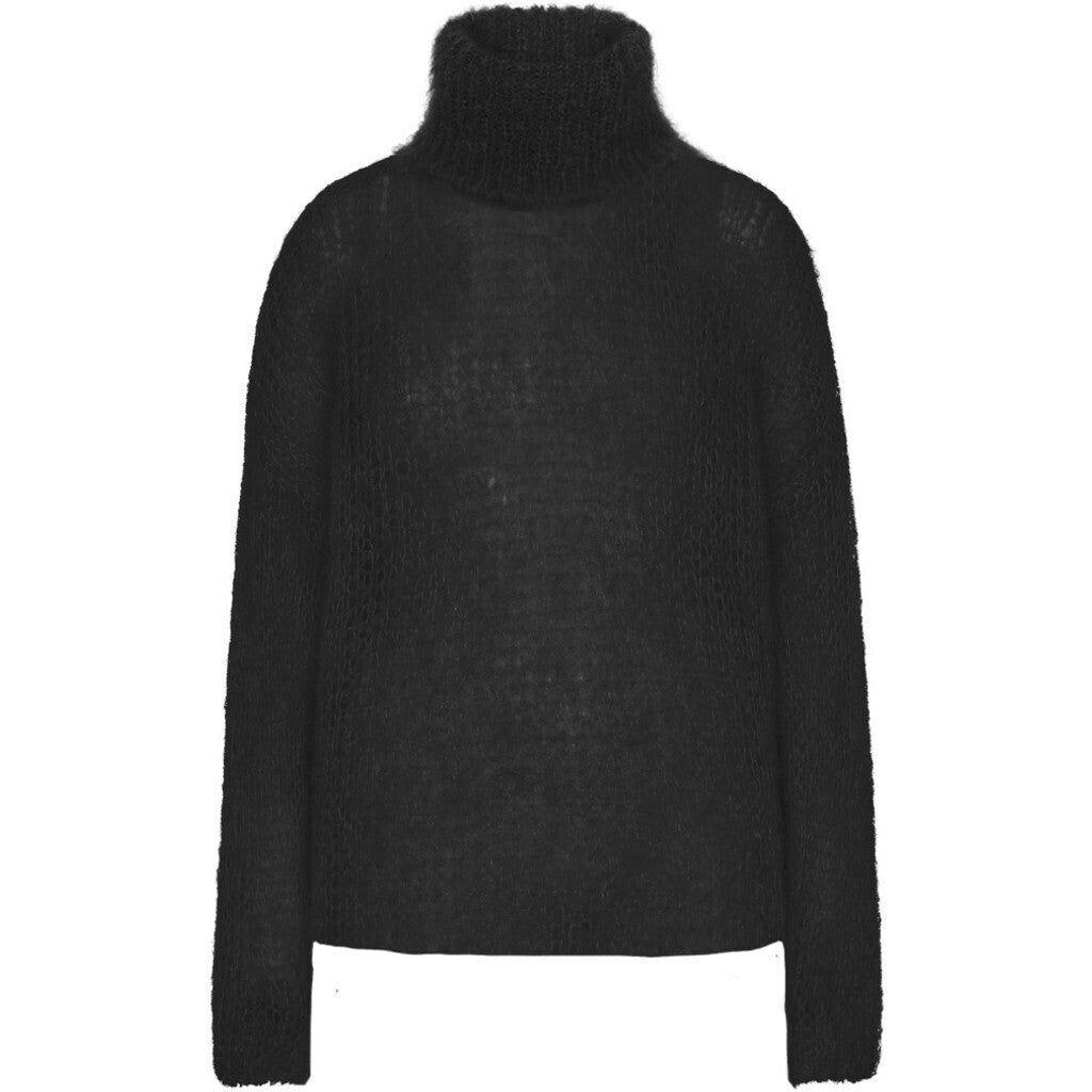 Livia LS Roll Neck Pullover - Black sold by American Dream