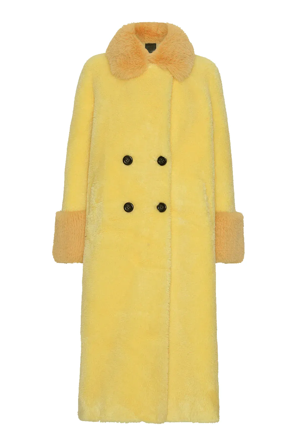 Fiona Long Wool Coat Yellow sold by Americandreams