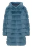 Blake Faux Fur Coat Long Teal Blue sold by Americandreams