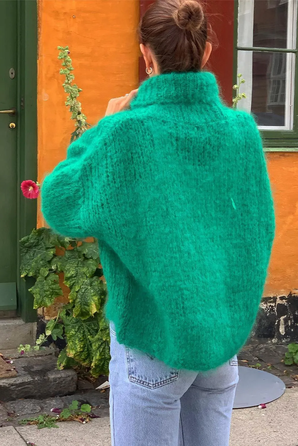 Livia LS Roll Neck Pullover Jade Green sold by Americandreams product image thumbnail 4