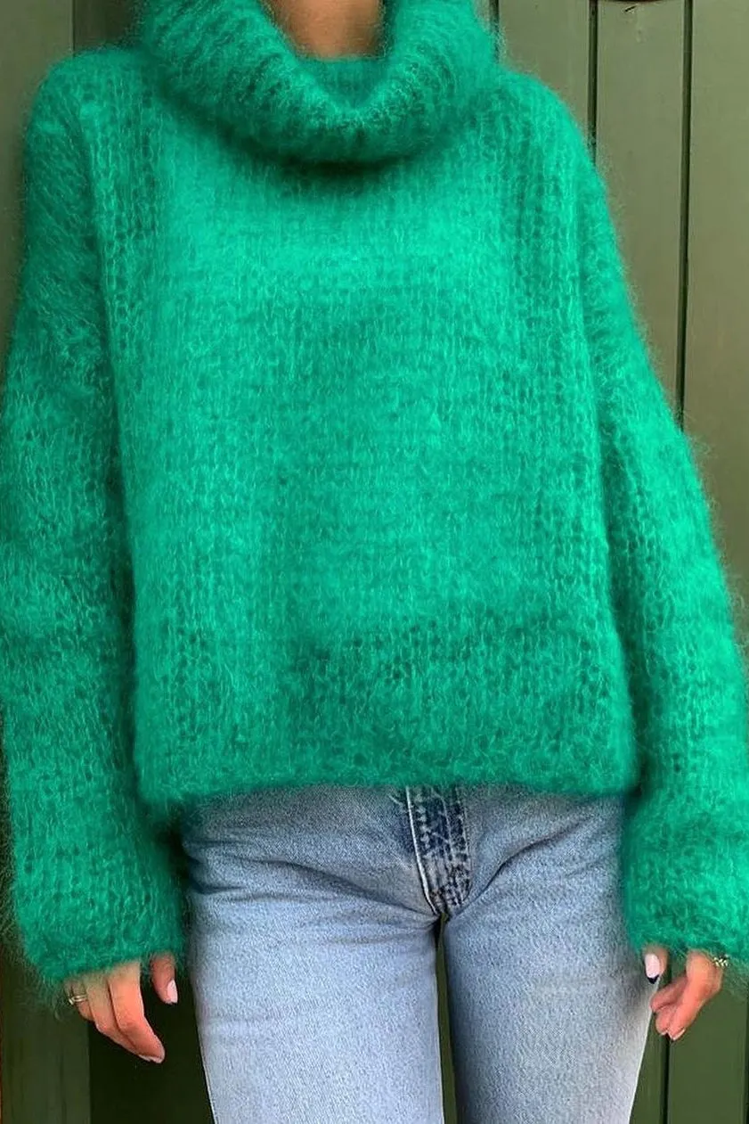 Livia LS Roll Neck Pullover Jade Green sold by Americandreams product image thumbnail 2