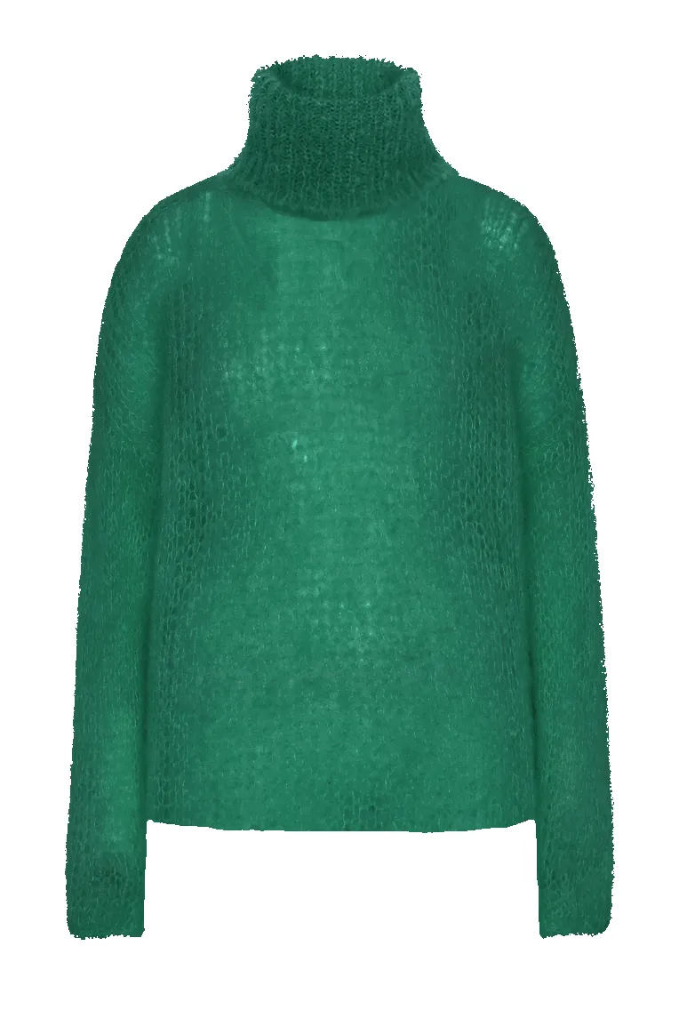 Livia LS Roll Neck Pullover Jade Green sold by Americandreams