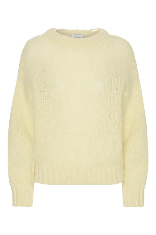 Leonnie Alpaca Pullover Light Yellow sold by Americandreams