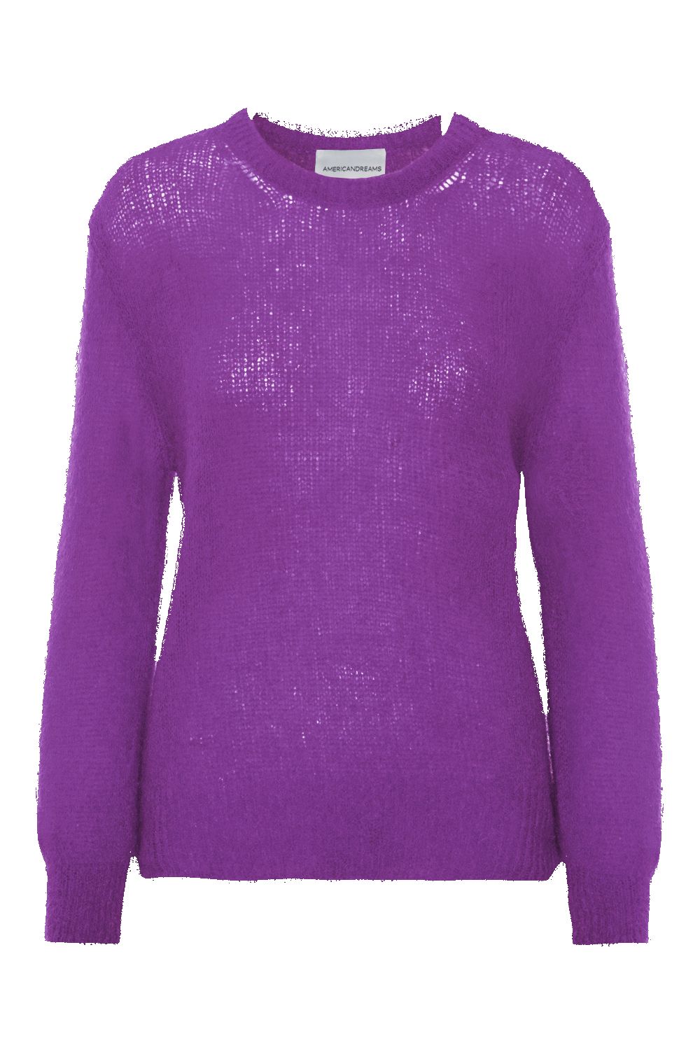 Ulla O Neck Knit Pullover Deep Purple sold by American Dream