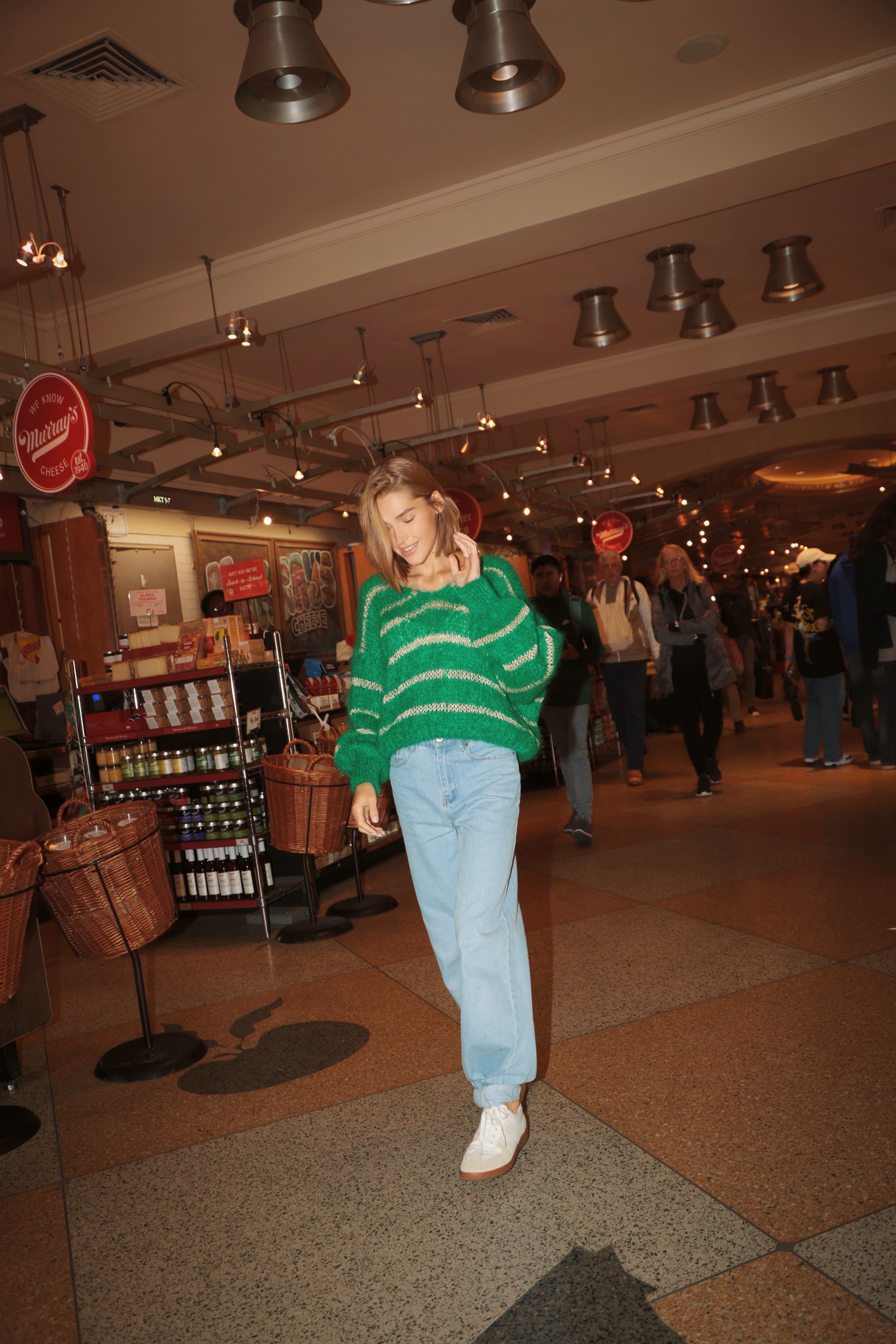 Katie LS Knit - Emerald Green W/Gold sold by American Dream product image thumbnail 4