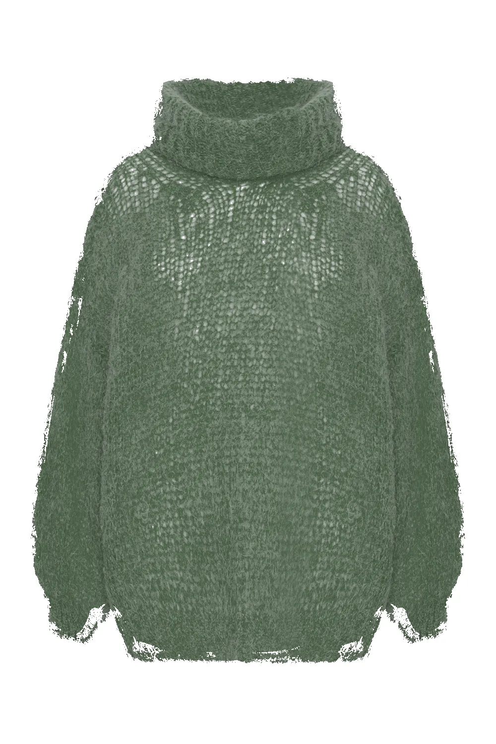 Pepper Roll Neck Alpaca Pullover Dusty Green sold by Americandreams