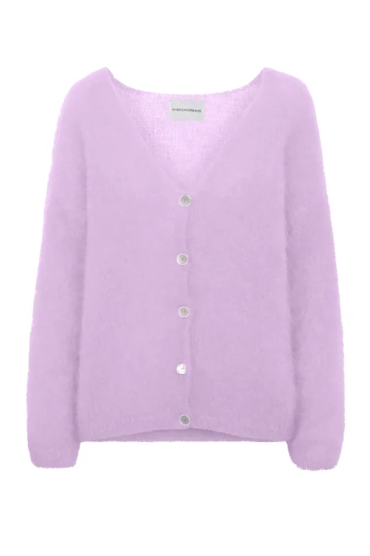 Cornelia LS Cardigan Light Purple sold by Americandreams