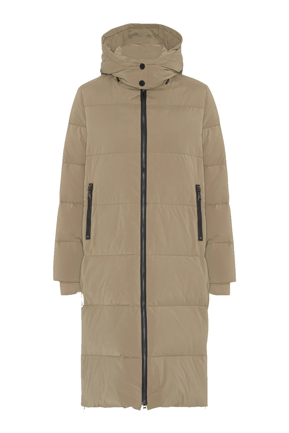 Daniye Long Down Coat Brown - Sample sold by Americandreams