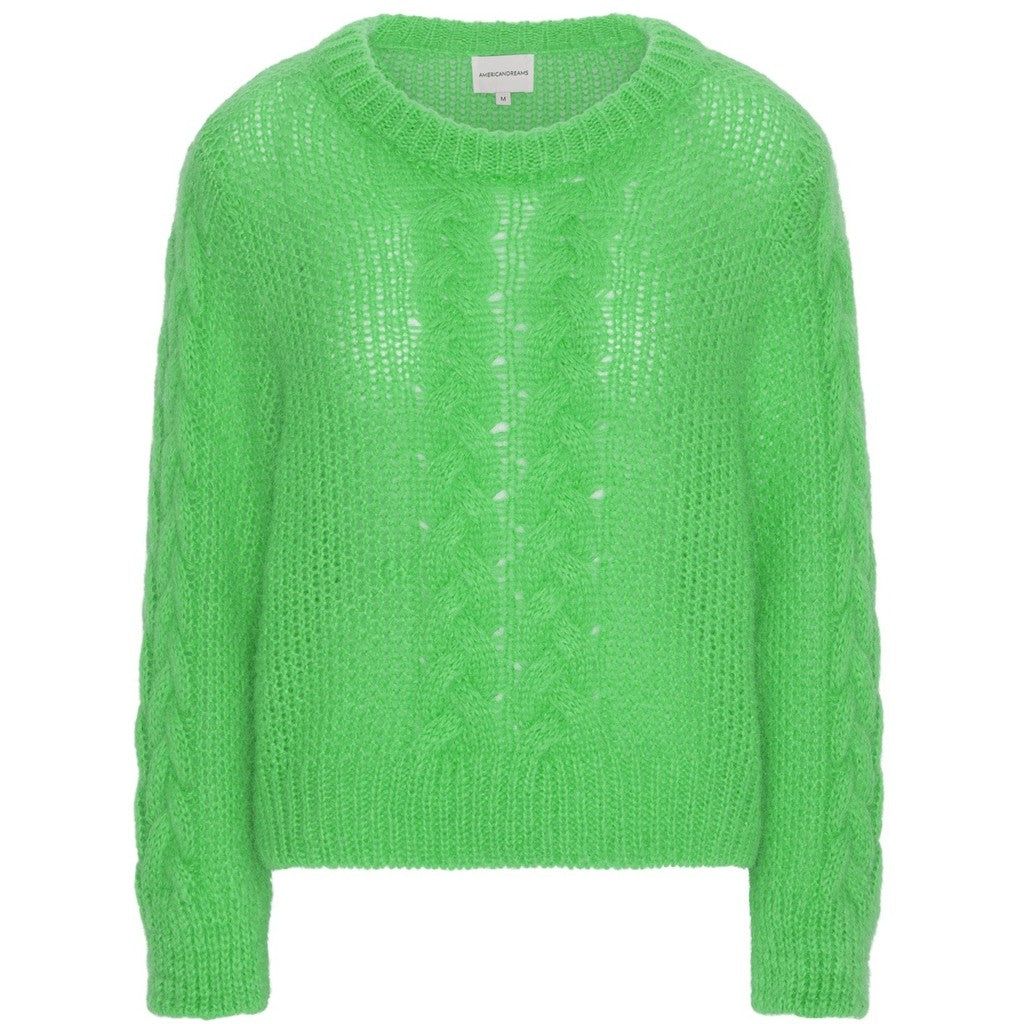 Louisa Cable Knit Pullover - Emerald Green sold by American Dream