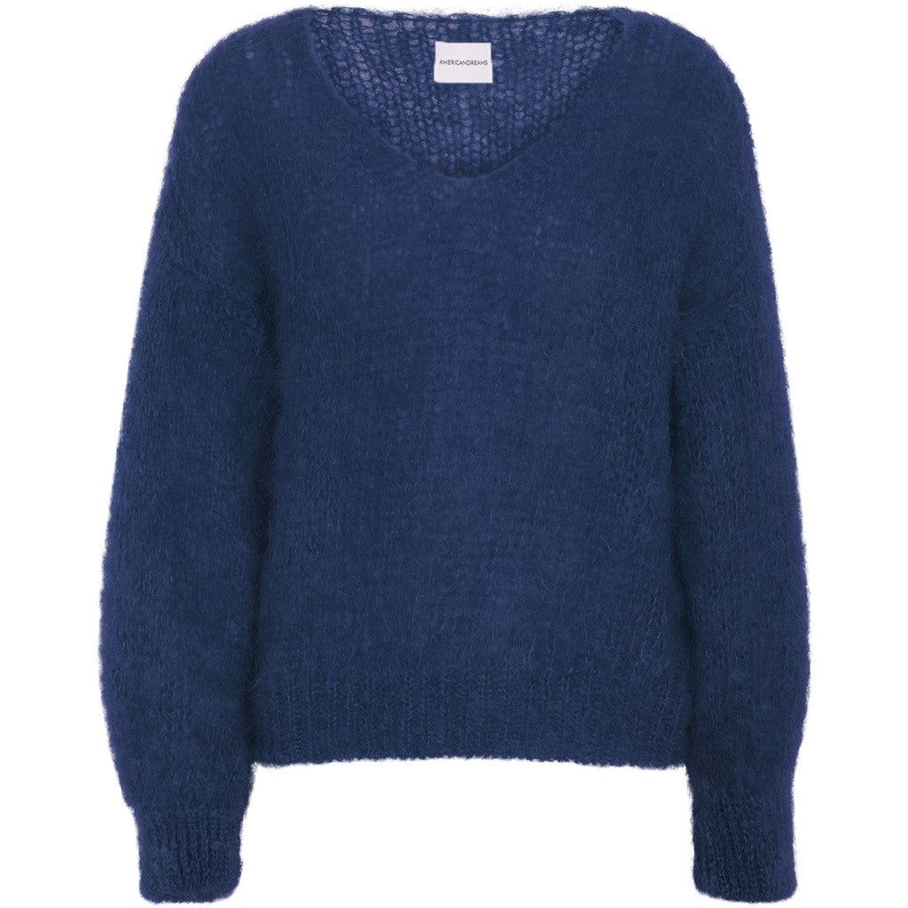 Milana LS Mohair Knit - Navy Blue sold by American Dream