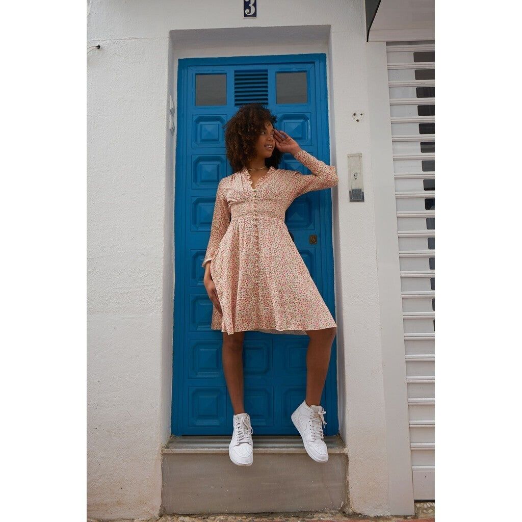 Sally Short Dress - Light Pink Flower sold by American Dream product image thumbnail 4