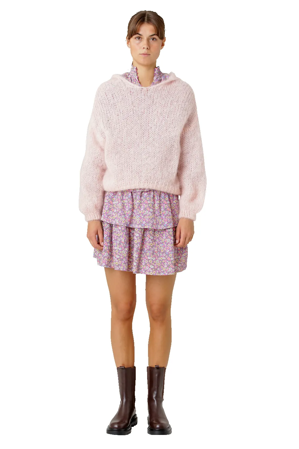 Antonella Mohair Hoodie Light Pink sold by Americandreams product image thumbnail 3