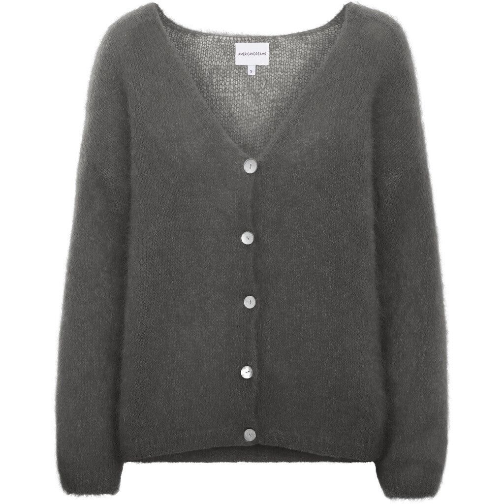 Cornelia LS Cardigan - Anthracite Grey sold by American Dream