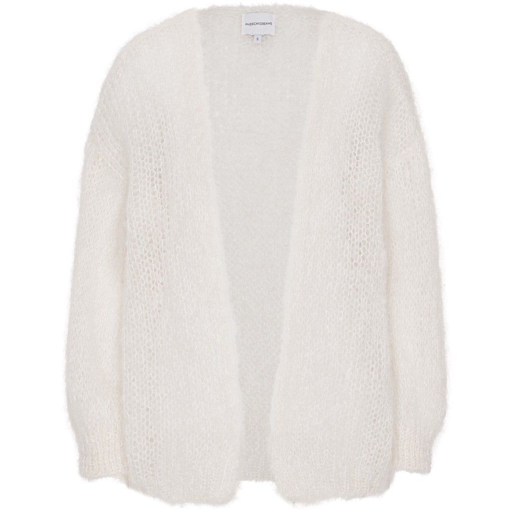 Olivia Mohair Cardigan WITHOUT LUREX - White - WITHOUT LUREX sold by American Dream