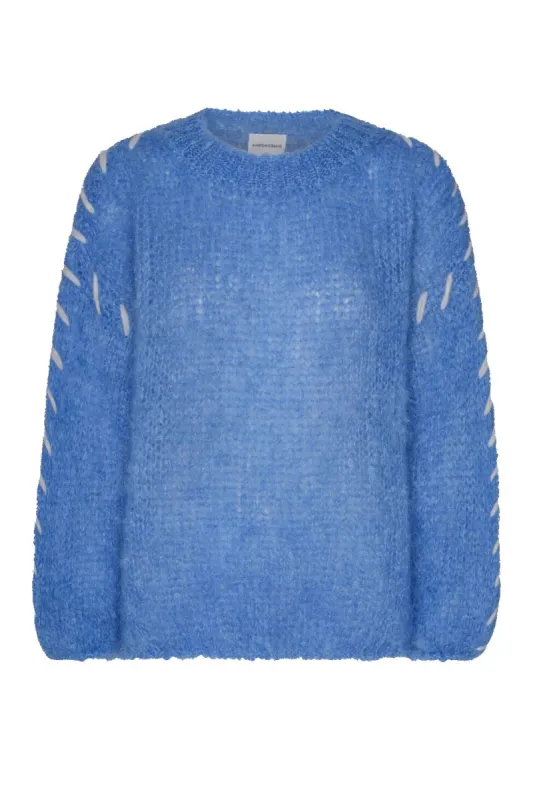 Catia Mohair Stitch Pullover - Sky Blue sold by American Dream