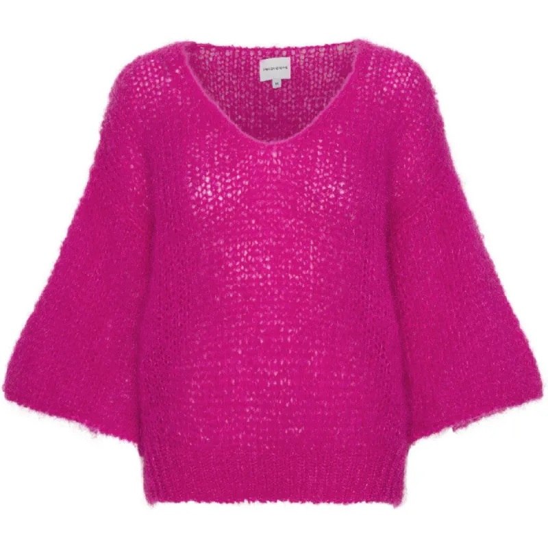 Miranda Shortsleeve Pullover - Neon Pink made by Americandreams