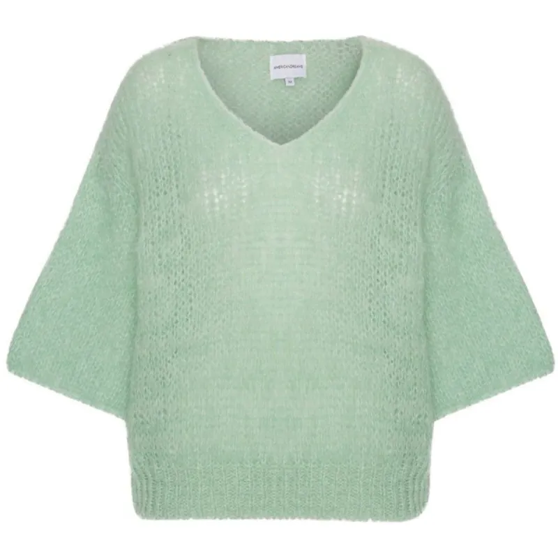 Miranda Shortsleeve Pullover - Mint Green made by Americandreams