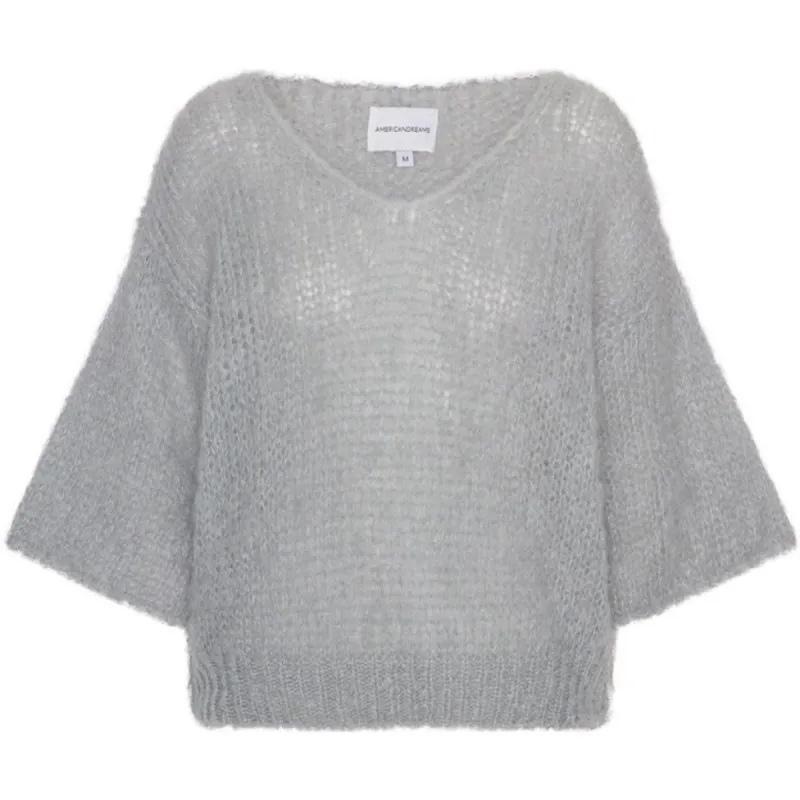 Miranda Shortsleeve Pullover - Light Grey sold by American Dream