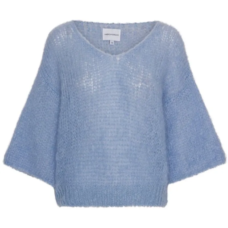 Miranda Shortsleeve Pullover - Light Blue sold by American Dream