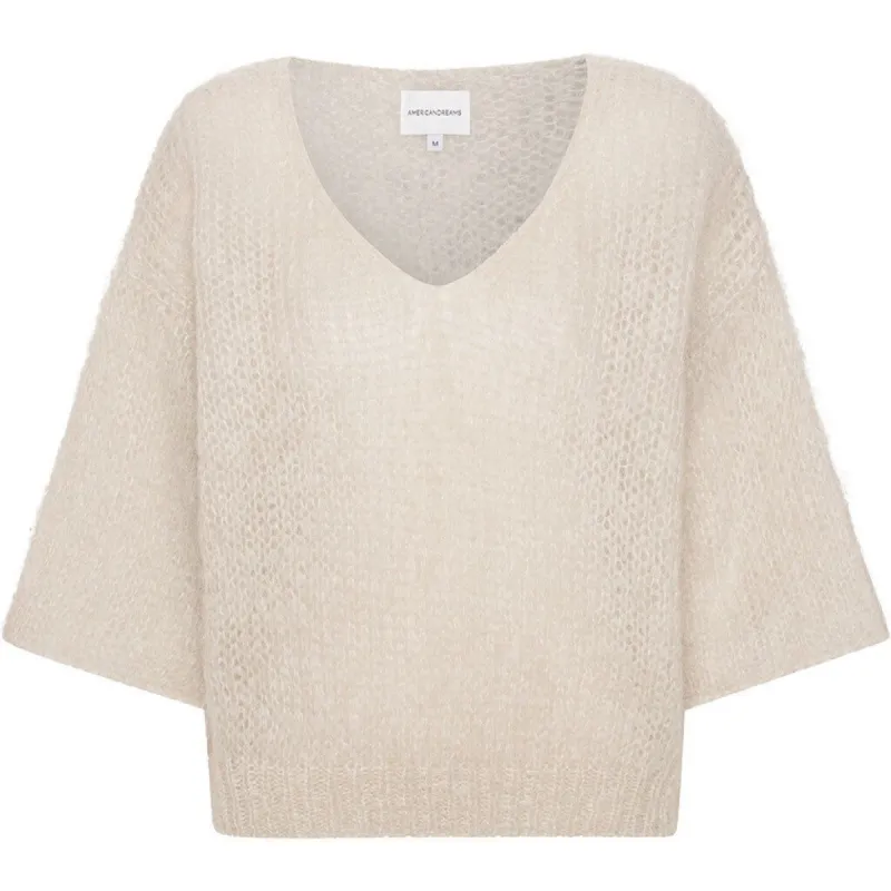Miranda Shortsleeve Pullover - Beige sold by American Dream