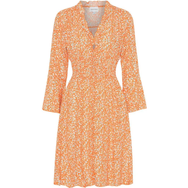 Sally Short Dress - Orange Flower sold by American Dream