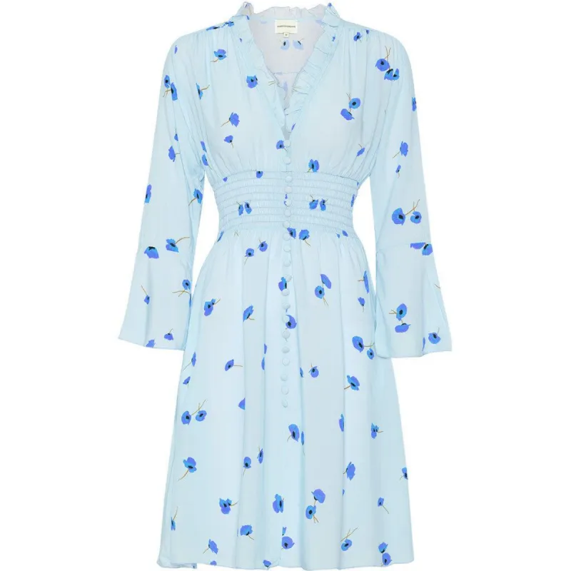 Sally Short Dress - Light Blue Flower sold by American Dream