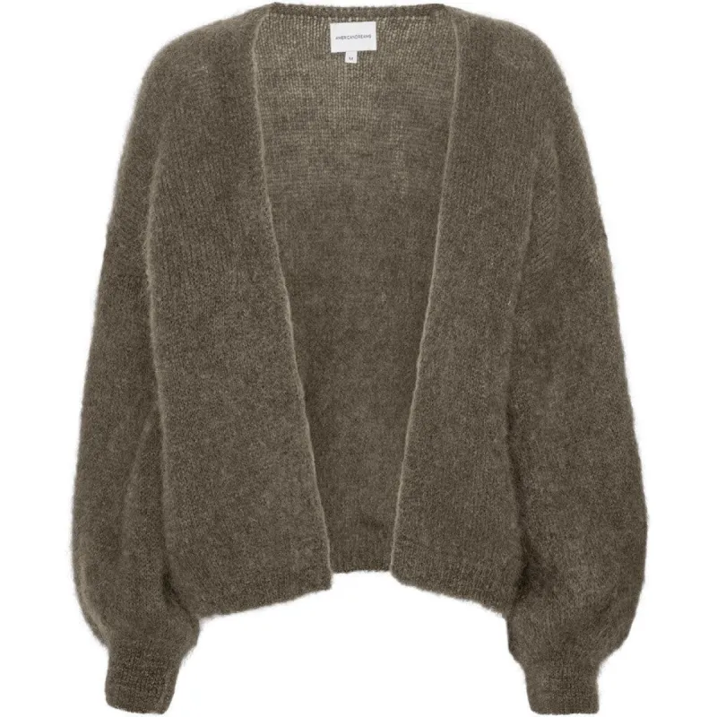 Lee Short Cardigan - Dark Taupe sold by American Dream