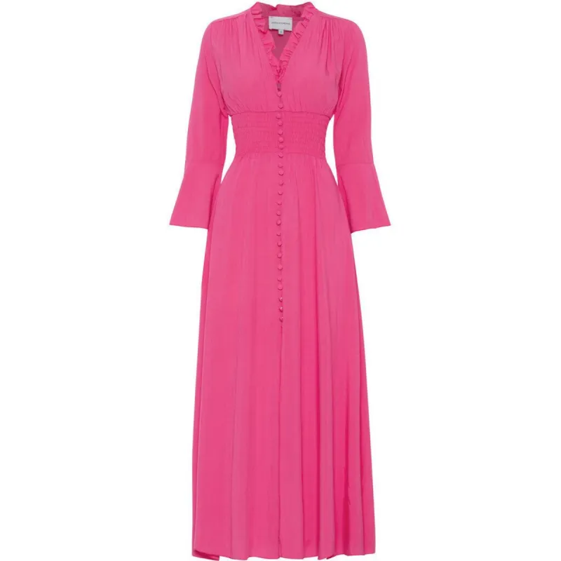 Sally Long Dress - Pink Solid sold by American Dream