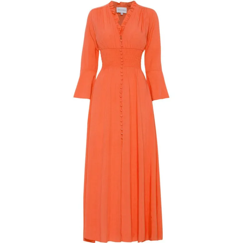 Sally Long Dress - Burnt Orange made by Americandreams