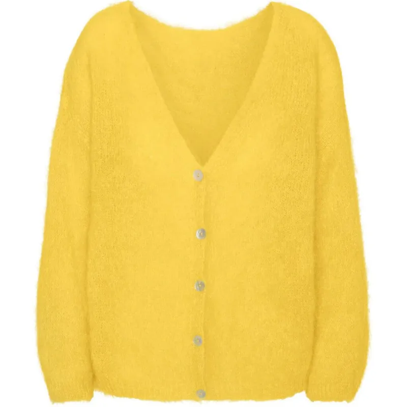 Cornelia LS Cardigan - Yellow sold by American Dream