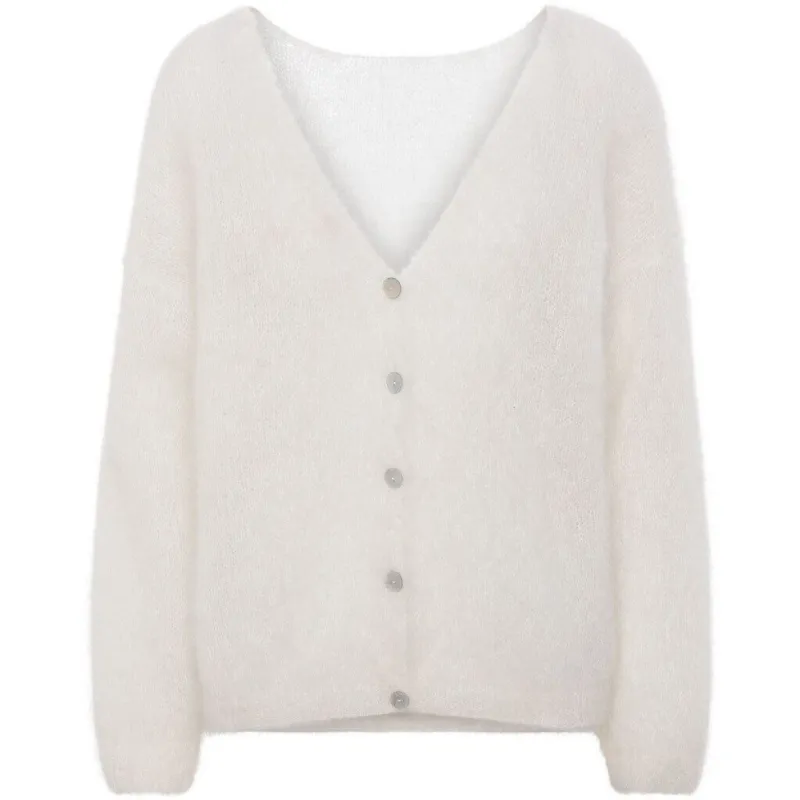 Cornelia LS Cardigan - White sold by American Dream