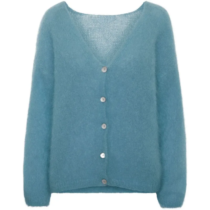Cornelia LS Cardigan - Turquoise sold by American Dream