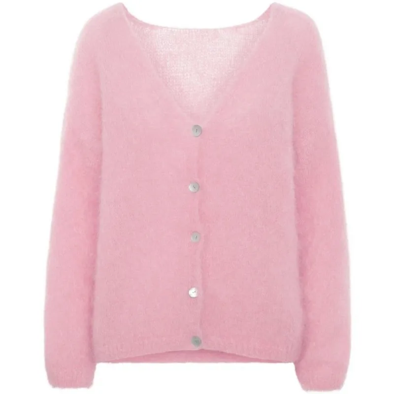 Cornelia LS Cardigan - Soft Berry sold by American Dream