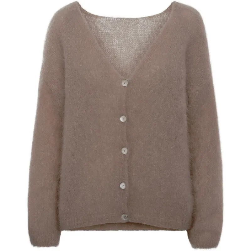 Cornelia LS Cardigan - Medium Brown sold by American Dream