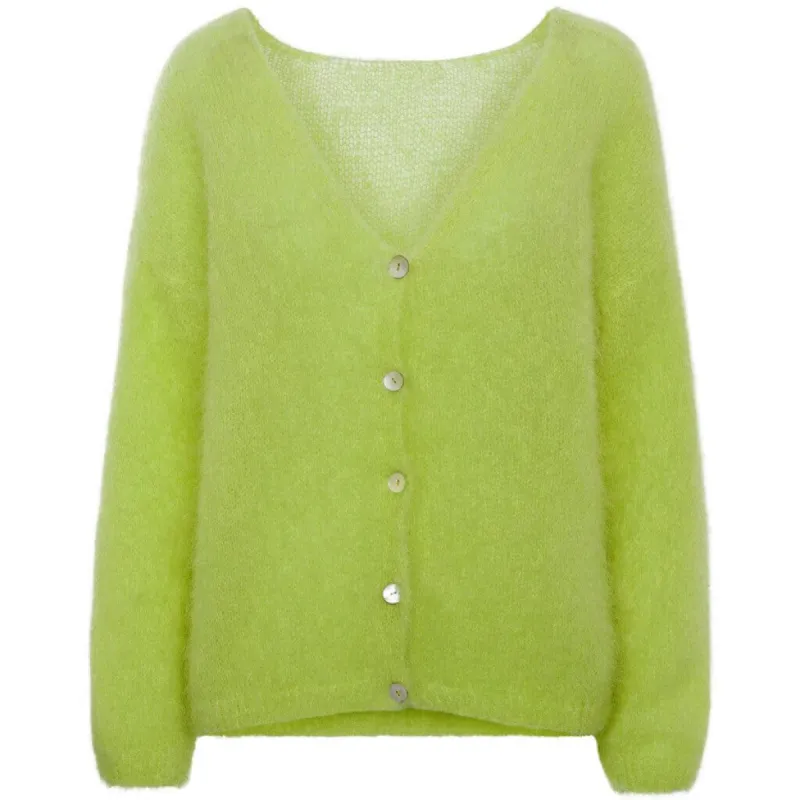 Cornelia LS Cardigan - Lime sold by American Dream