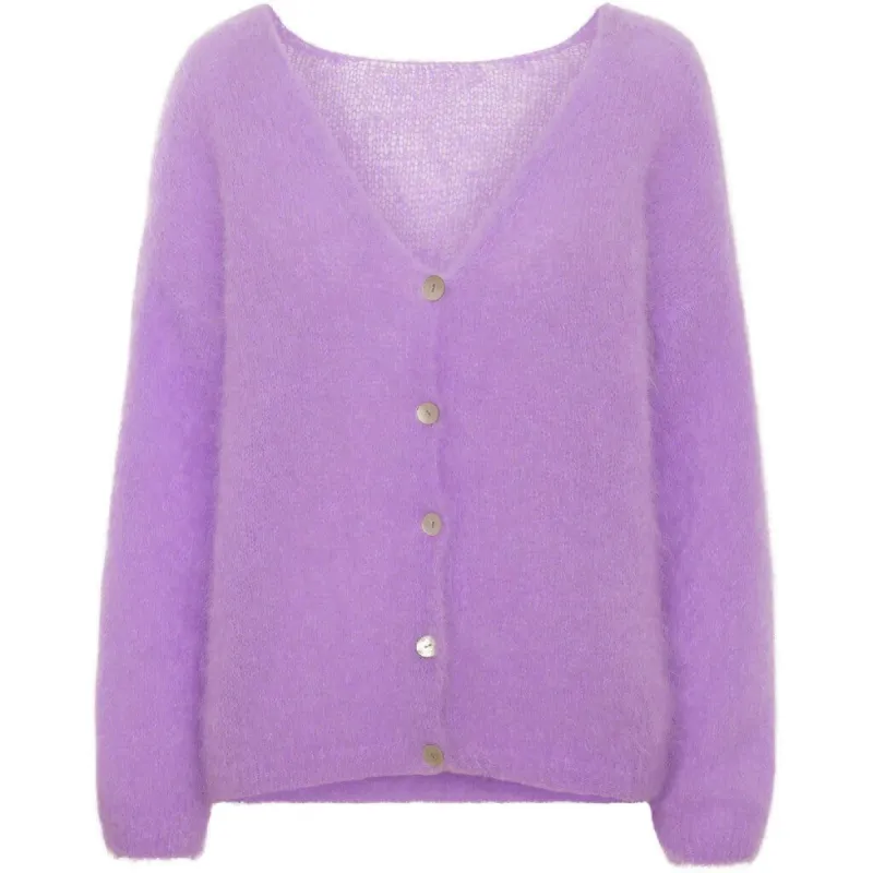 Cornelia LS Cardigan - Lilac sold by American Dream