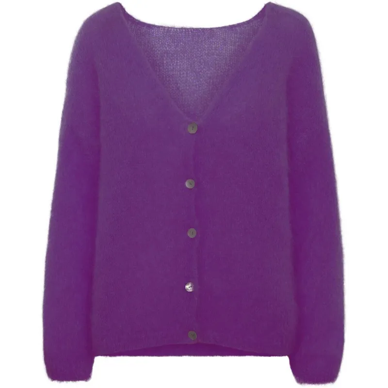 Cornelia LS Cardigan - Deep Purple sold by American Dream