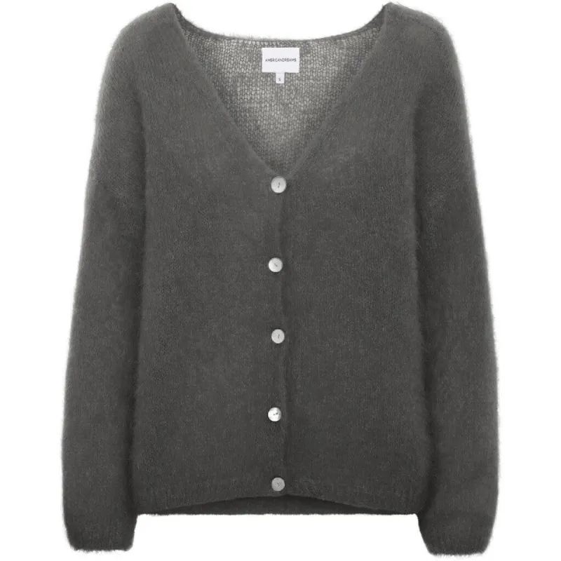 Cornelia LS Cardigan - Anthracite Grey sold by American Dream