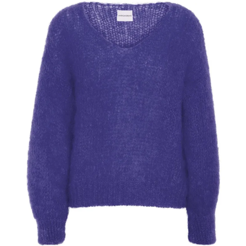 Milana LS Mohair Knit - Violet sold by American Dream
