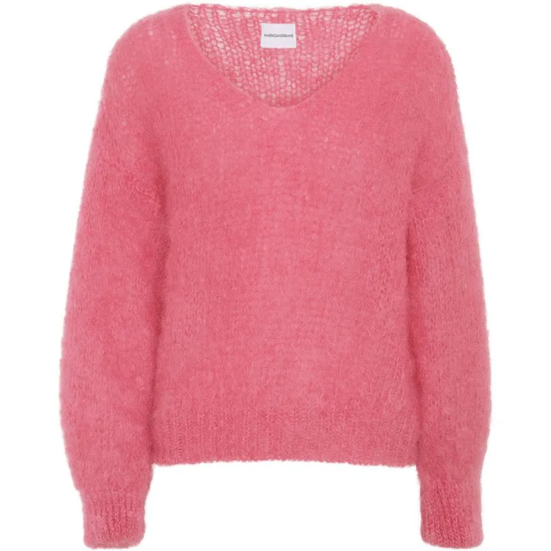 Milana LS Mohair Knit - Pink sold by American Dream