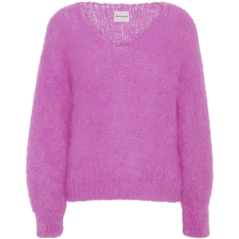 Milana LS Mohair Knit - Pearly Purple sold by American Dream