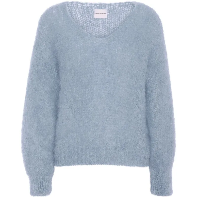 Milana LS Mohair Knit - Light Blue sold by American Dream