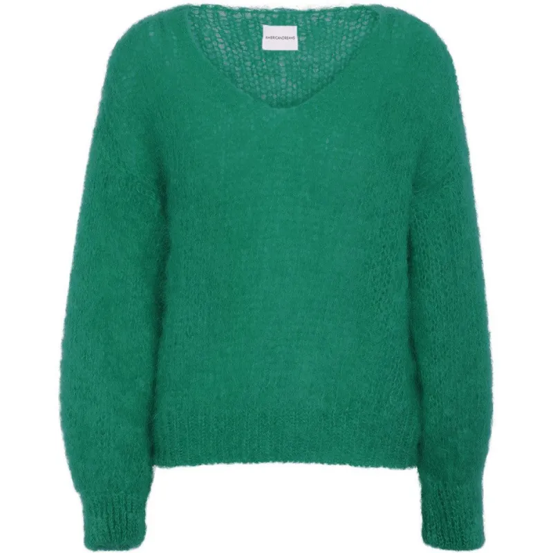 Milana LS Mohair Knit - Jade Green sold by American Dream